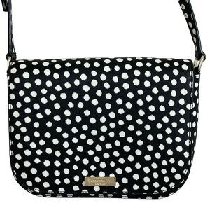 Kate Spade Laurel Way Printed Musical Dots Carson Crossbody Bag Black White